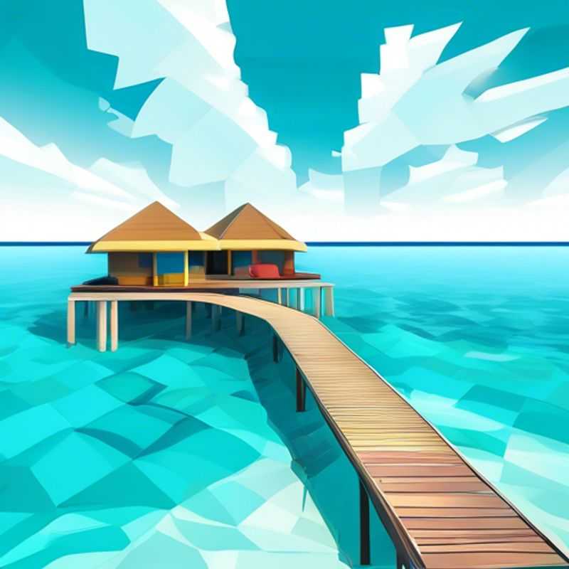 Here are a few options for alt text in French for an image of the Maldives in an article about the cost of visiting: