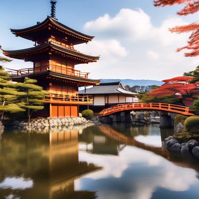 Kyoto, Japon : Vue pittoresque illustrant le coût de la vie dans la ville. (Kyoto, Japan: Picturesque view illustrating the cost of living in the city.)