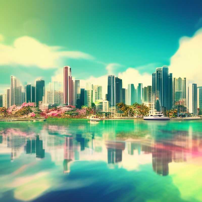 Panama City, Panama: Vue panoramique de la ville, pour illustrer un article sur le coût d'un voyage à Panama City.