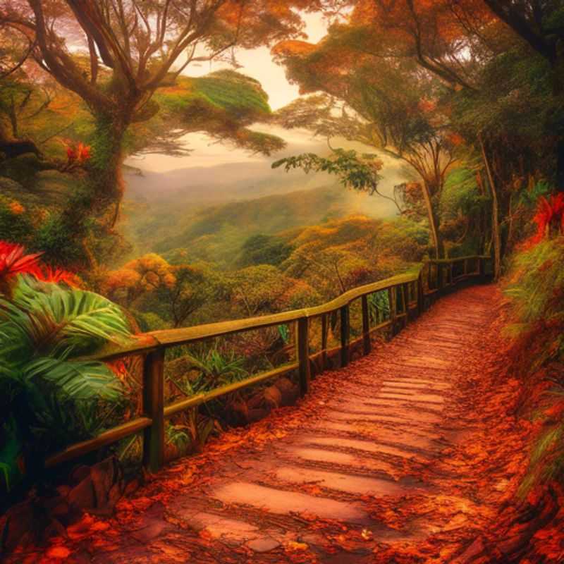Un paysage époustouflant de Monteverde, Costa Rica, pour illustrer le coût d'un séjour dans cette région.