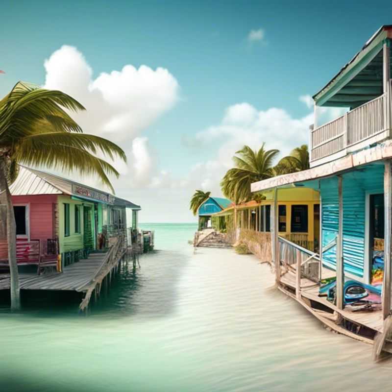 Caye Caulker, Belize: Une plage paradisiaque aux eaux turquoise.