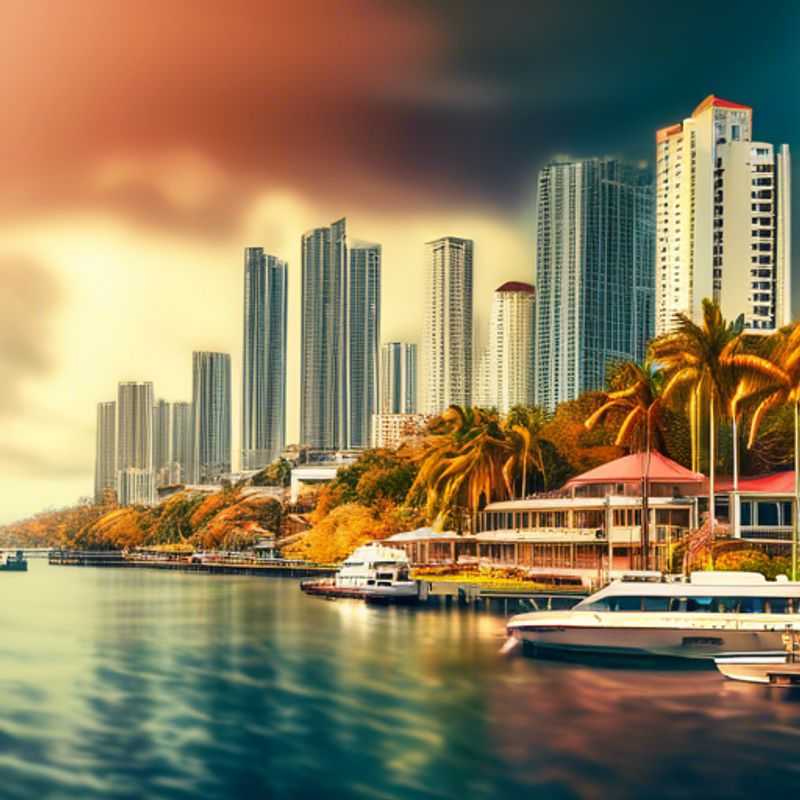 Panama City, Panama : Vue panoramique de la ville, pour illustrer le coût de la vie touristique.