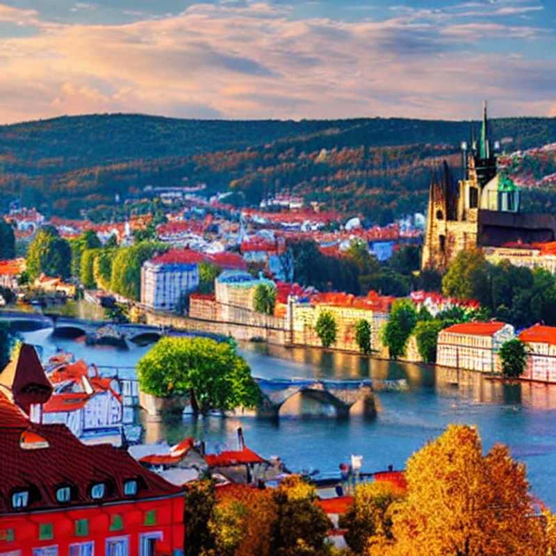 Capturing Prague's magic: The iconic Charles Bridge and its stunning baroque statues framed against the vibrant cityscape - a must-snap spot for your Prague social media adventure!
