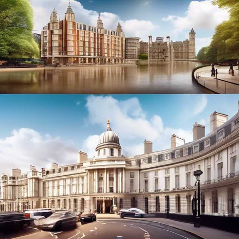 Londres, Royaume-Uni : Vue illustrant le coût de la vie, peut-être un pub animé ou une rue commerçante animée.