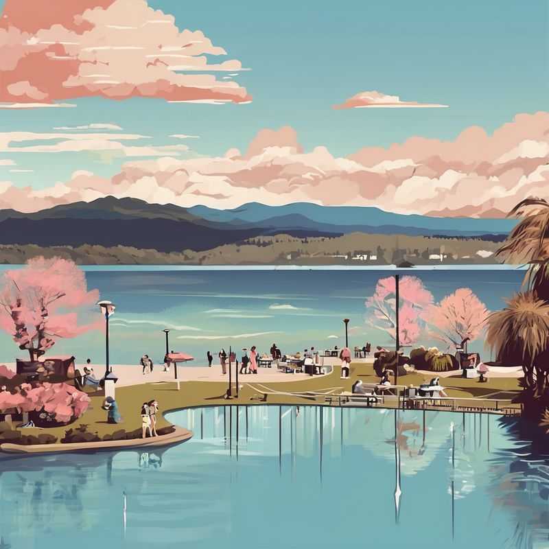 A bubbling geothermal mud pool in Rotorua, New Zealand, hinting at the unique volcanic landscape that defines the best areas to stay in this magical North Island destination.