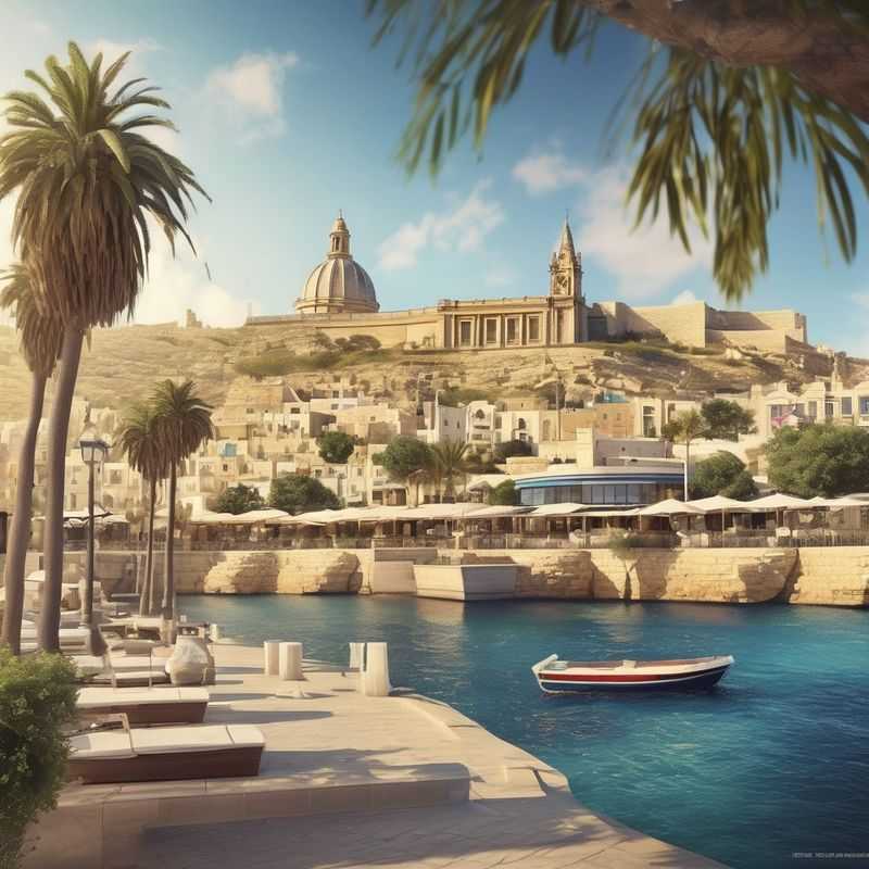 Charming cobblestone street in the historic city of Mdina, Malta, bathed in golden sunlight – a perfect testament to the island's timeless allure.