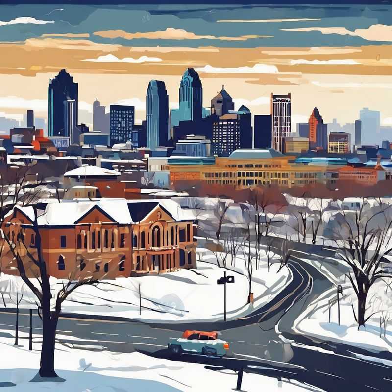 Charming skyline of Kansas City, USA, hinting at the diverse neighborhoods and vibrant atmosphere perfect for exploring.