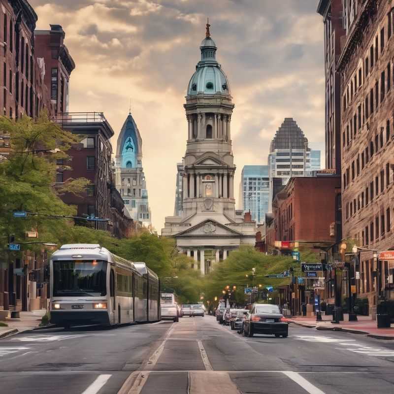 Historic charm meets modern vibrancy in Philadelphia, USA: a couple strolls past a quintessential row house in Old City, hinting at the rich history and lively atmosphere that defines this beloved American destination.