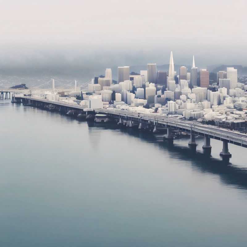 Panoramic view of the San Francisco Bay Area showcasing the iconic Golden Gate Bridge, diverse neighborhoods, and sparkling cityscape, guiding couples on where to find their ideal stay.